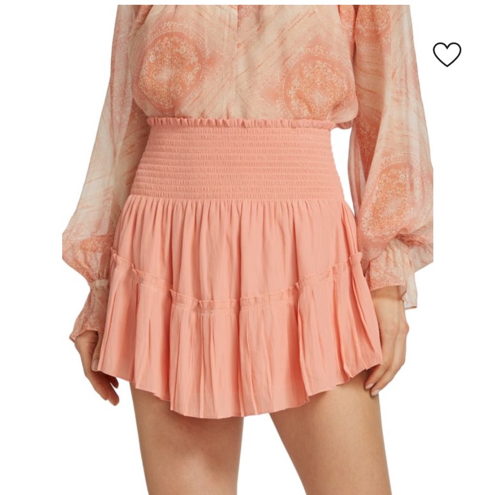 Ramy Brook Ludo Smocked Miniskirt